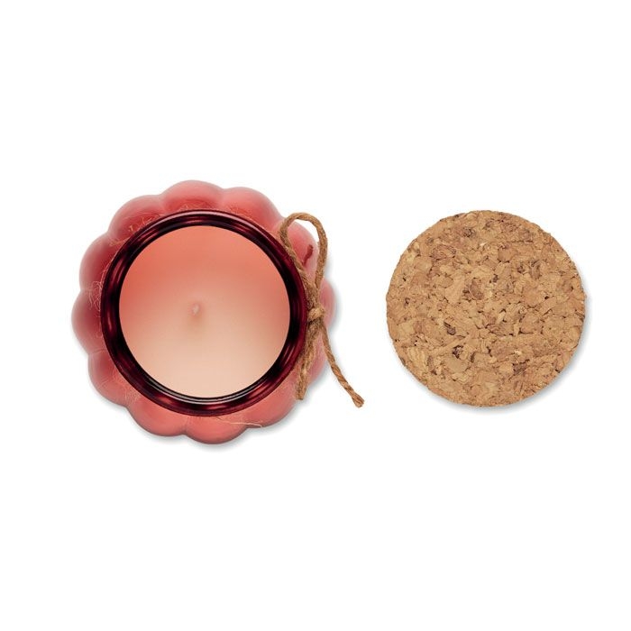 MO3193-05Pumkin Kerze aus Pflanzenwachs_ rot