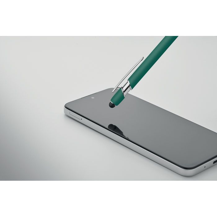 MO2798-09Siparo Druckkugelschreiber mit Stylus_ gruen