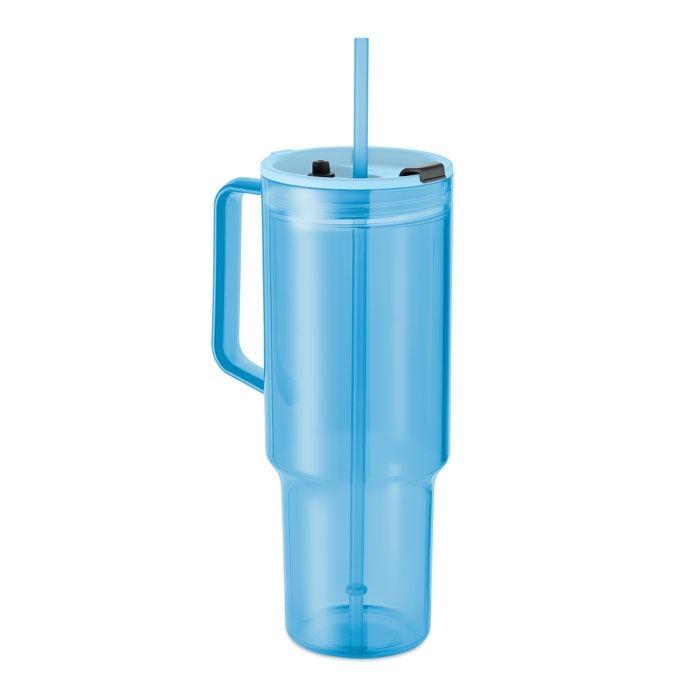 MO2964-52Mugora Trinkbecher RPET 1200ml_ transparent hellblau