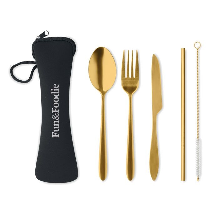 MO6149-985 Service Besteck-Set Edelstahl_ golden