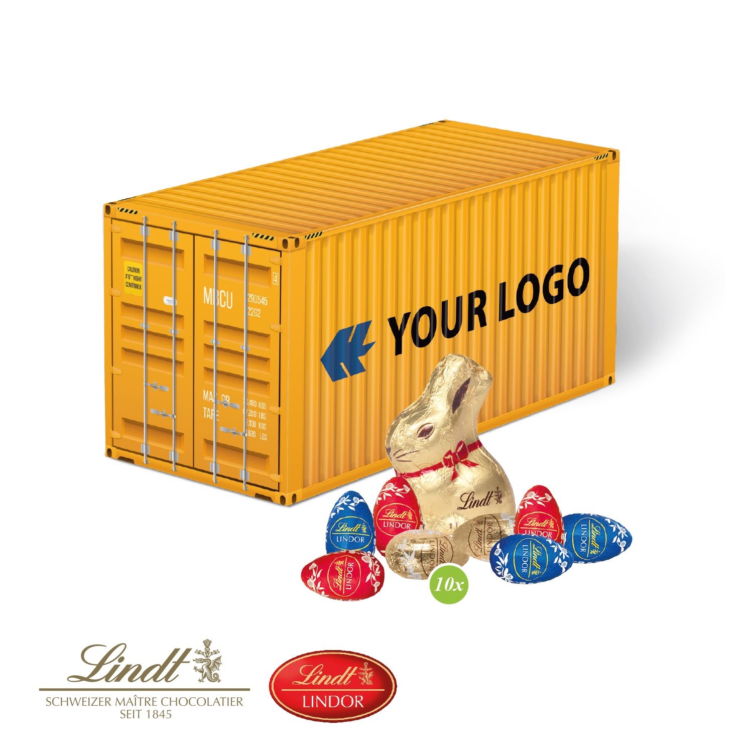 CD947173D Praesent _Container_ Ostern mit Lindt Schokoladenmischung