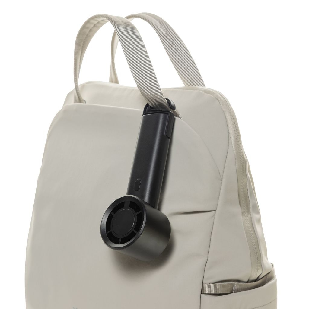 XDP457.07-01Twist wiederaufladbarer tragbarer Ventilator aus RCS rABS_ schwarz