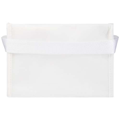 PF130082-1Spectrum Kuehltasche aus recyceltem GRS Non Woven fuer 6 Dosen 4 L_ weiss