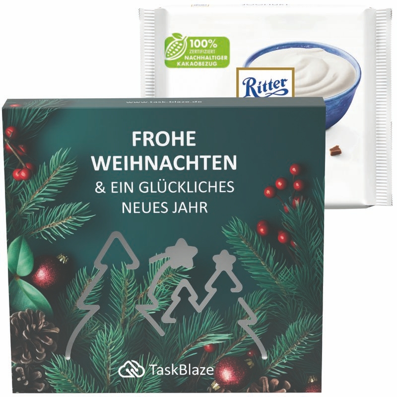 JG20156-4Praesentbox Premium Wald Ritter SPORT_ Ritter Sport 100g_ Joghurt_ Wald