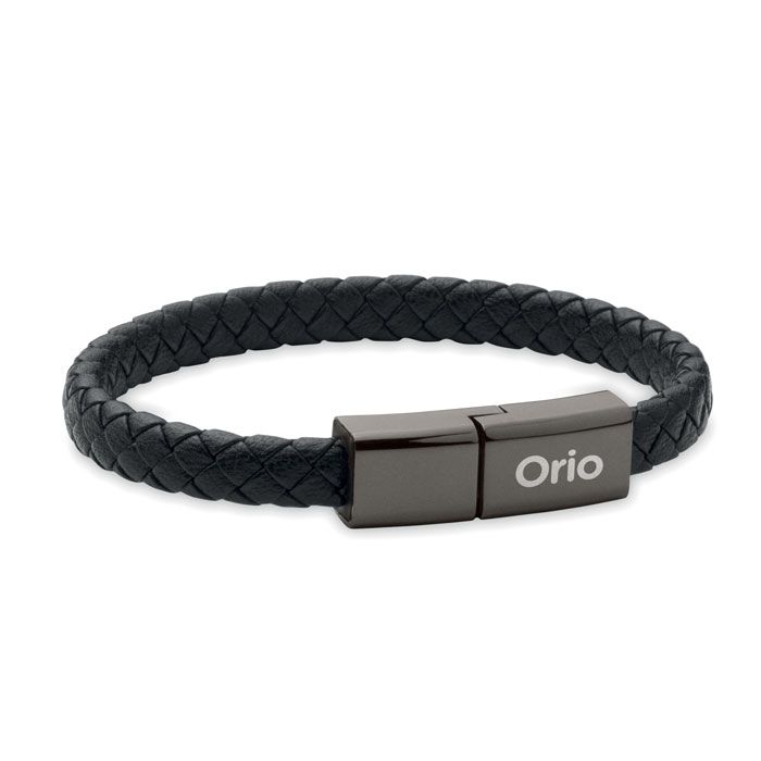 MO2646-03Fauleti Charge 60W Flecht-Armband-Ladekabel_ schwarz