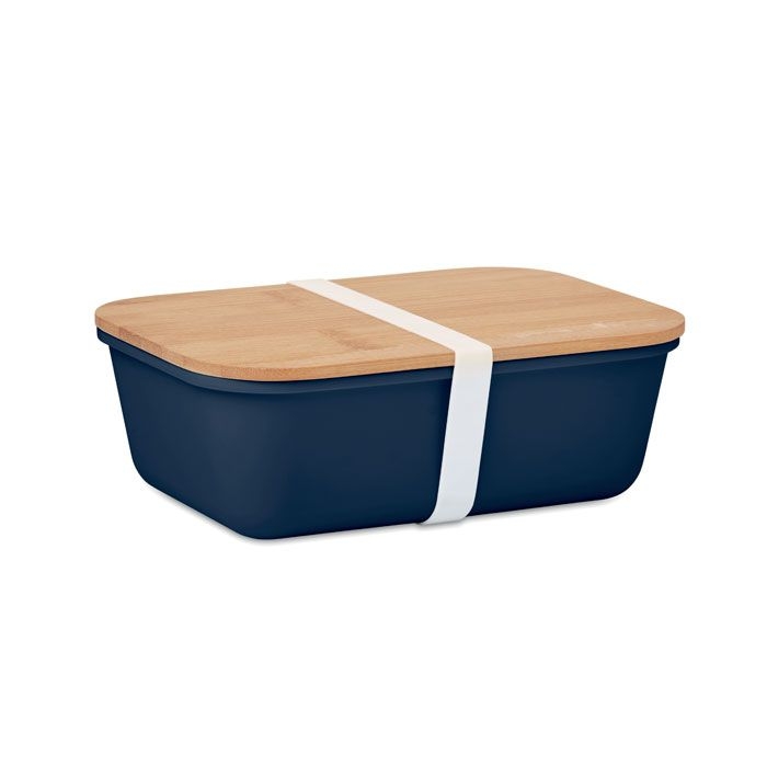 MO6240-85Thursday Lunchbox mit Bambus-Deckel_ marineblau