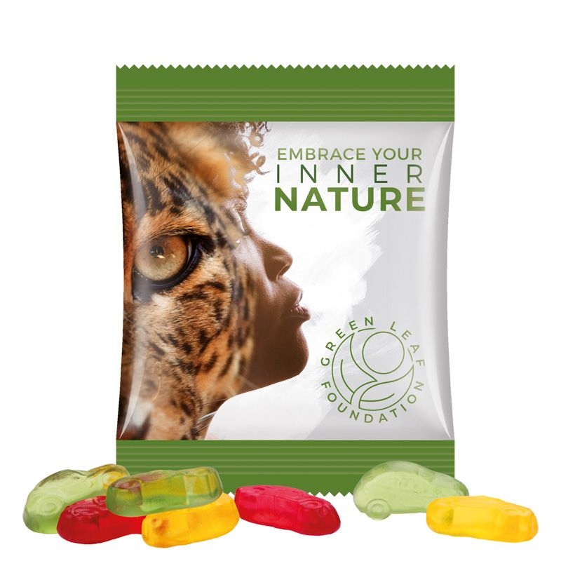 JG10062-7Minituete 15g_ Fruchtgummi Standardformen_ Auto_ weisse Folie