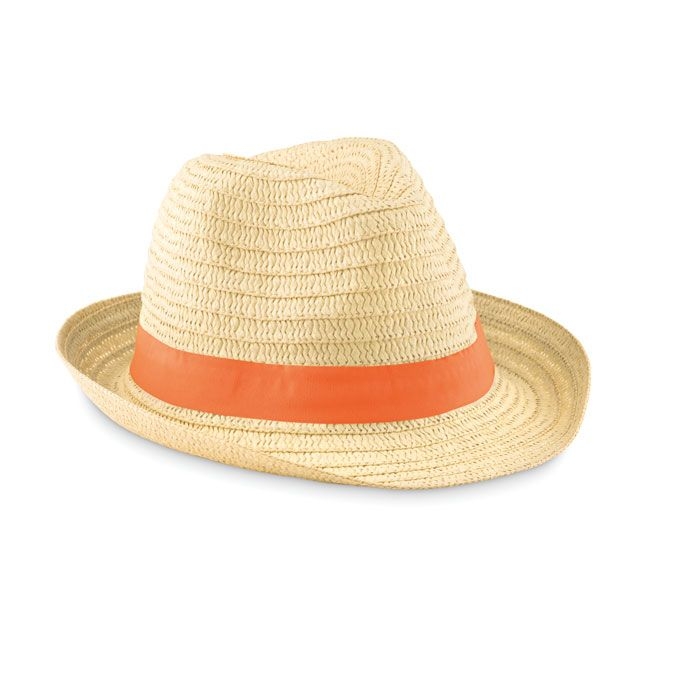 MO9341-10Boogie Papierstroh-Hut_ orange