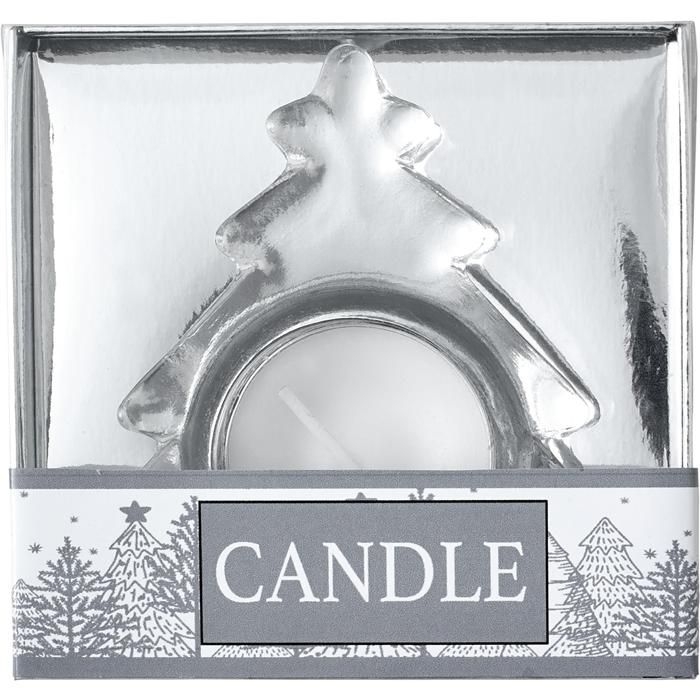 GI4896-32Teelichthalter aus Glas Casey_ silber