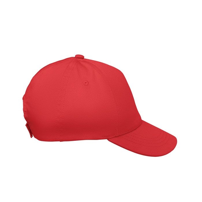 MO2346-05Buzz Kids 5-Panel-Baseball-Cap Kinder_ rot