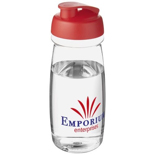 PF210054-19H2O Active® Pulse 600 ml Sportflasche mit Klappdeckel_ transparent_rot
