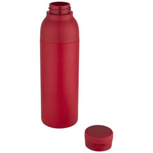 PF100838-2Illuminate 650 ml RCS doppelwandige Isolierflasche aus recyceltem Edelstahl_ rot