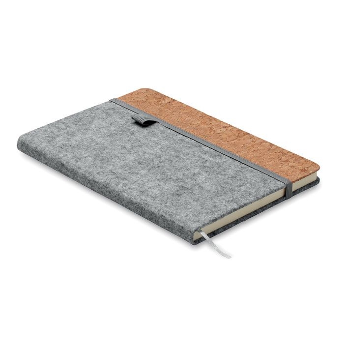 MO2553Corkbook DIN A5 Notizbuch RPET-Filz