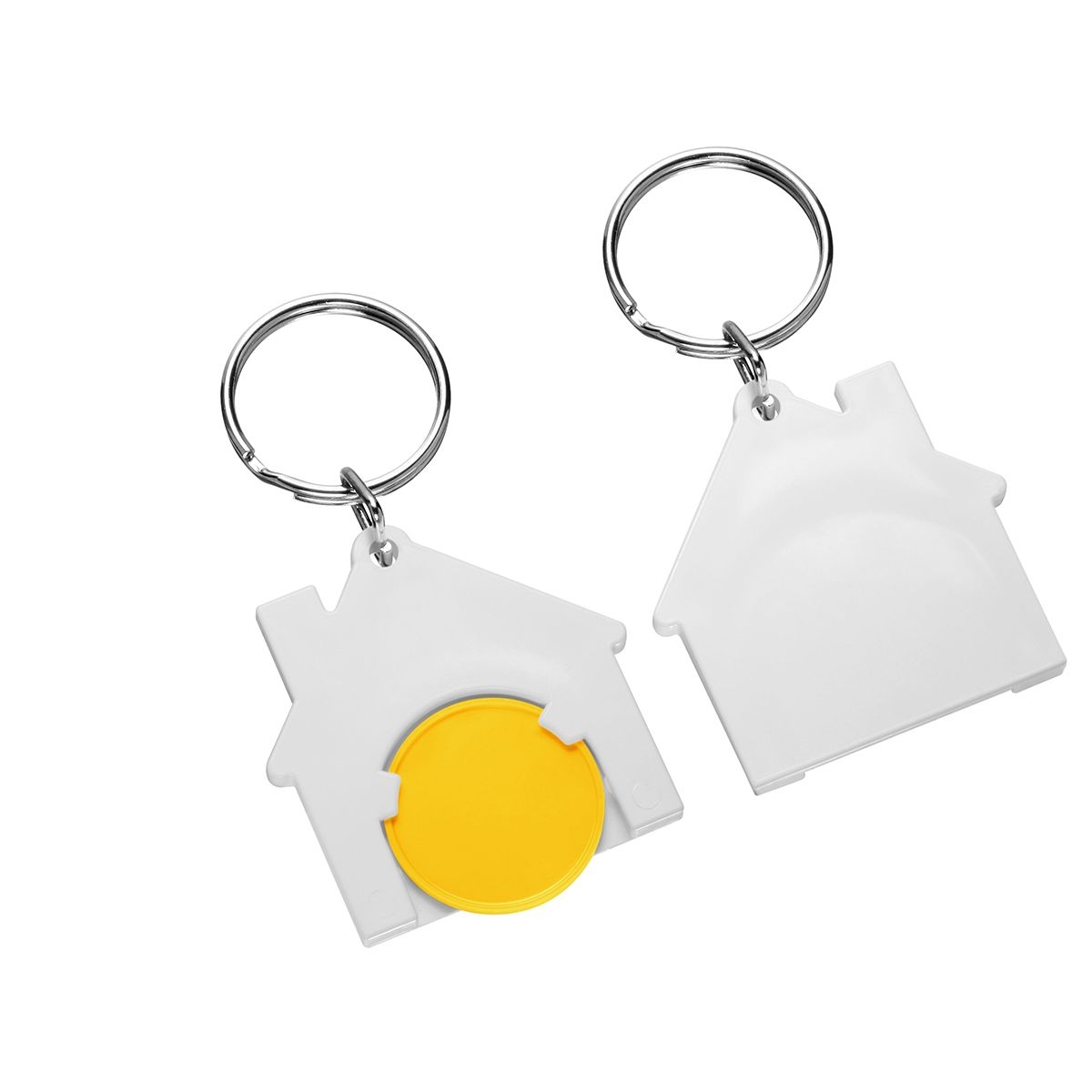 HE7516R-4-0Chiphalter mit 1€-Chip _Haus_ gelb_ weiss