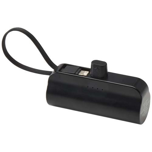 PF124472-2Alnair 10 W 5000 mAh Typ C Powerbank aus recyceltem Kunststoff mit integriertem Klappstaender und 2 i