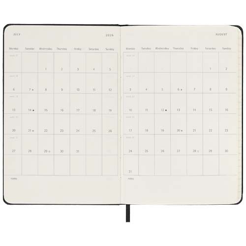 PF107946-1Moleskine Hardcover 12 Monate Tageskalender _ Pocket-Format_ schwarz