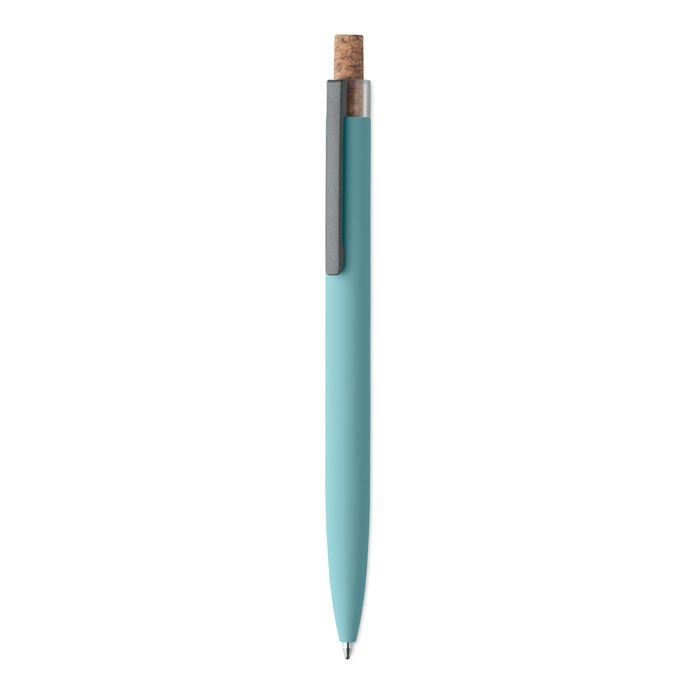 MO2652-66Bergamo _ Druckkugelschreiber recy. Alu_ babyblau