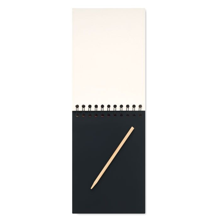 MO6699-40Black Notizbuch mit Kratzpapier_ holz