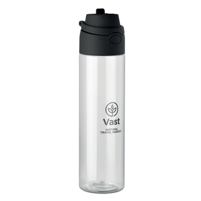 MO2990-03Toien Klar Trinkflasche RPET 700ml_ schwarz