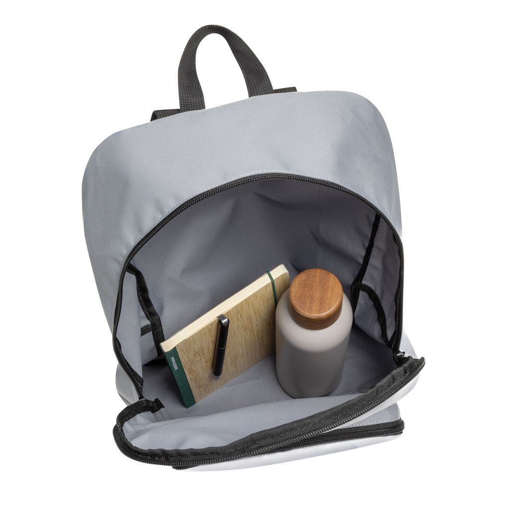 XDP763.19-02Dillon AWARE™ RPET faltbarer klassischer Rucksack_ grau