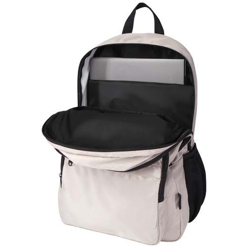 PF130086-1Trend Plus 15_ Laptop-Rucksack aus recyceltem GRS-Material 20 L_ oatmeal