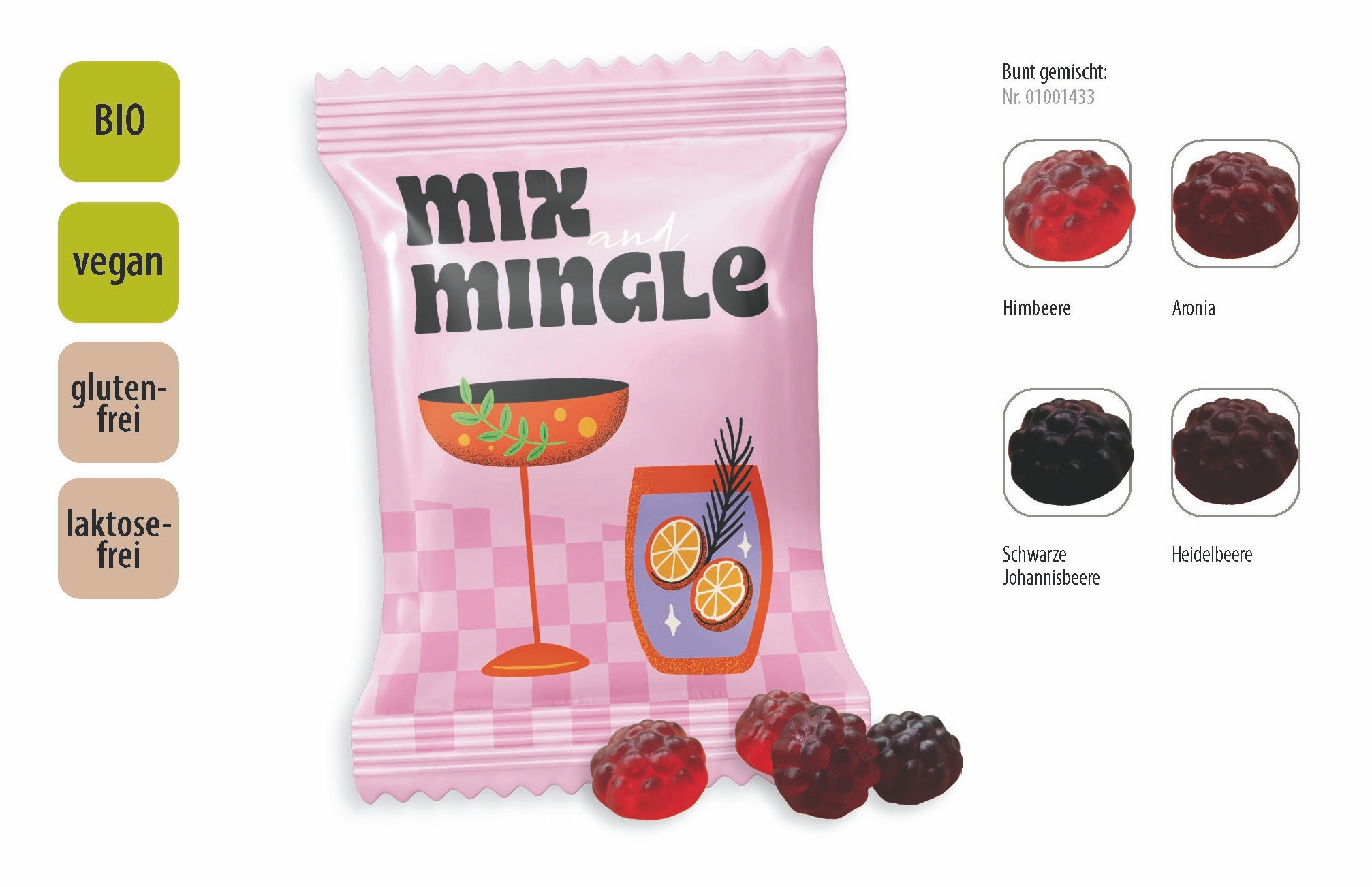 SW1433-2BIO Beerenfruechtchen vegan Werbetuete_BIO Beerenfruechtchen vegan_ transparente Folie