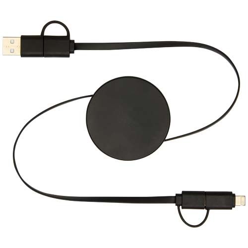 PF124430-2Citala 90 cm 5-in-1 Kabel aus recyceltem Kunststoff fuer Datenuebertragung und 40W Schnellladung_ schw
