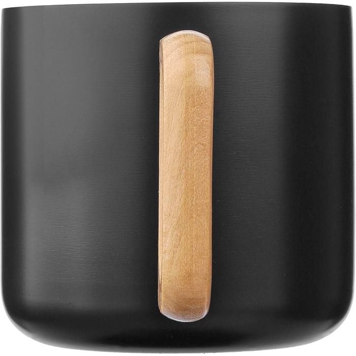 GI1172207-32Doppelwandiger Becher aus recyceltem Edelstahl 400 ml Dwight_ silber