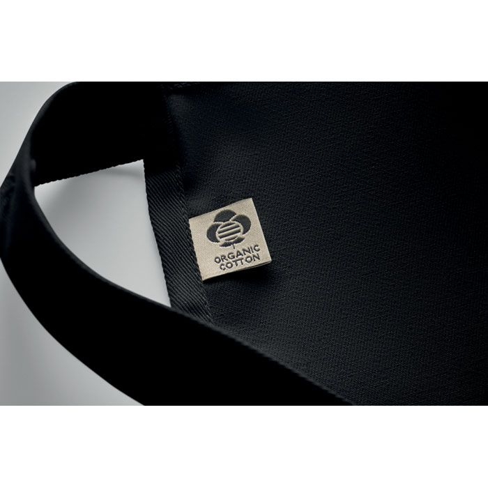 MO2249-03Gamma Kuechenschuerze Organic Cotton_ schwarz