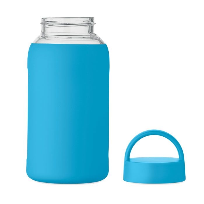MO2912-12Boris Flasche Borosilikatglas 600ml_ tuerkis