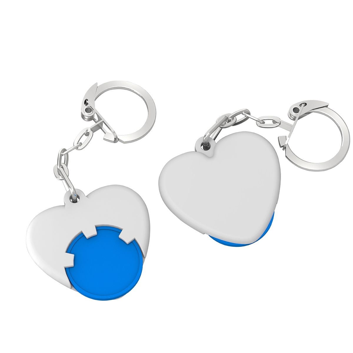 HE8652K-3-0Chiphalter mit 1€-Chip _Herz_ blau_ weiss