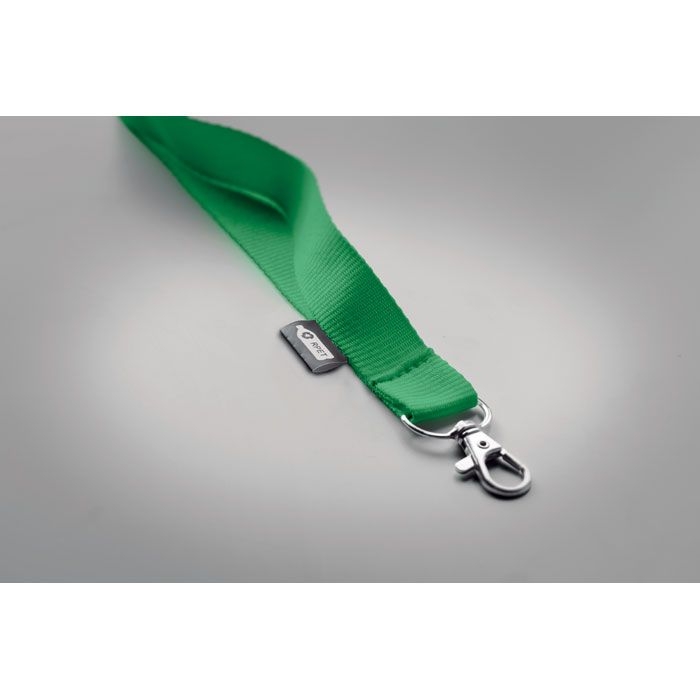 MO6100-09Lany Rpet Lanyard RPET 20mm_ gruen