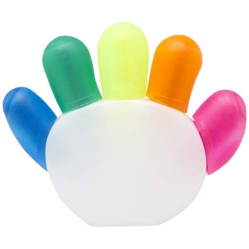 PF106252-1Patina Textmarker_ 5-farbig_ weiss