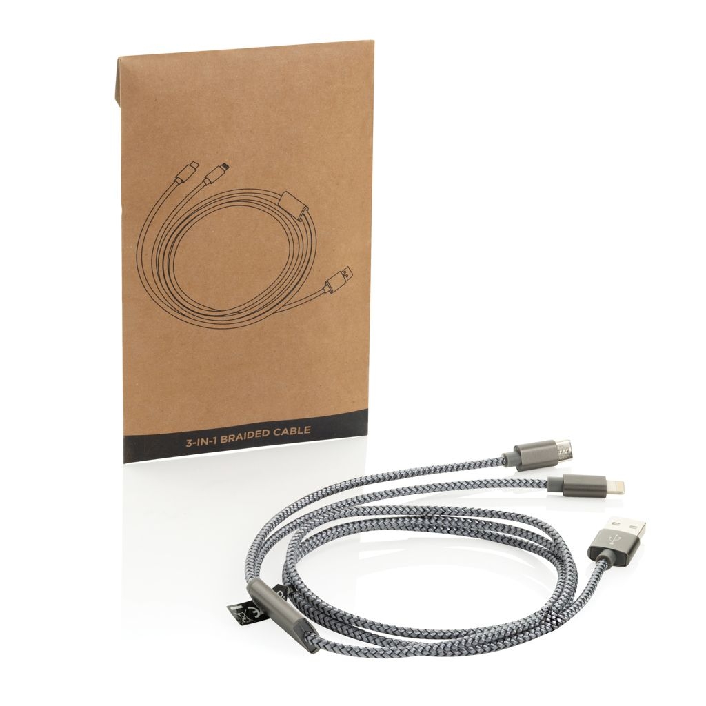 XDP302.23-23-in-1 umwobenes Kabel_ grau