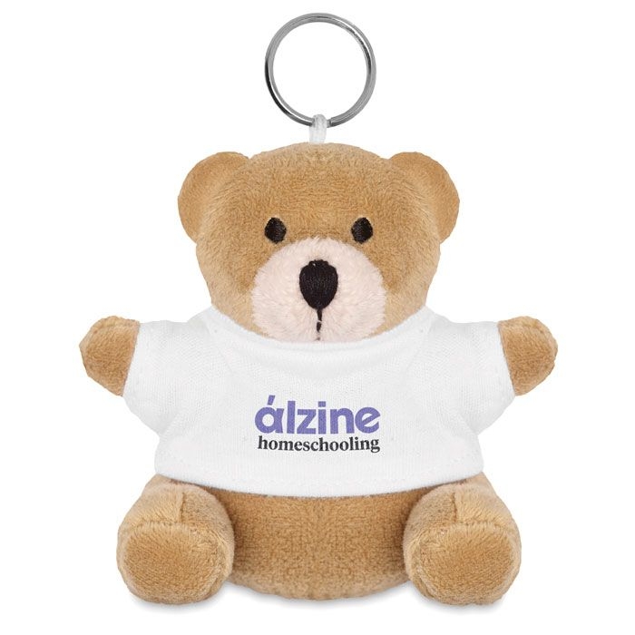 MO8253-06Nil Schluesselanhaenger Teddy_ weiss