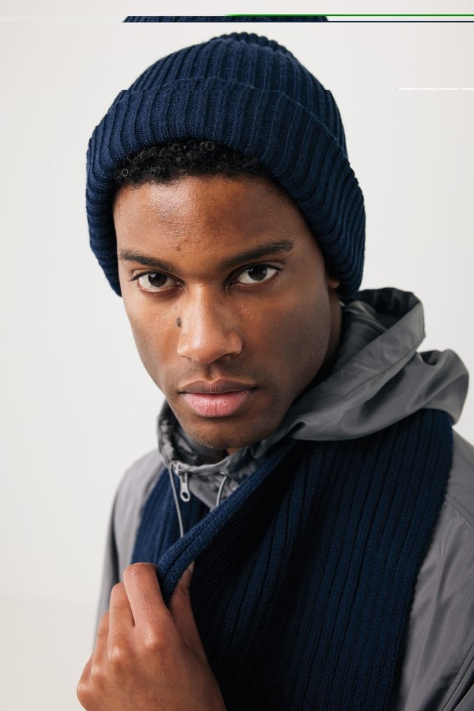 XDP453.44-25Impact AWARE™ Polylana® Strickschal 180x25cm_ navy blau