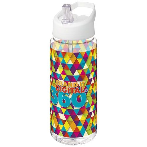 PF210446-8H2O Active® Octave Tritan™ 600 ml Sportflasche mit Ausgussdeckel_ transparent klar_weiss