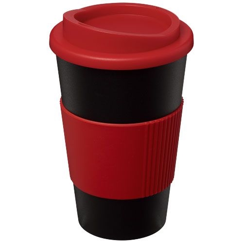 PF210002-4Americano® 350 ml Isolierbecher mit Schutzring_ schwarz_rot