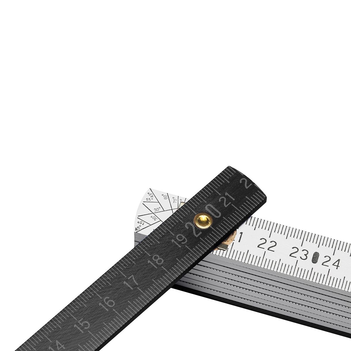 HE8662-0-6Zollstock Holz _Colour_ weiss_ schwarz