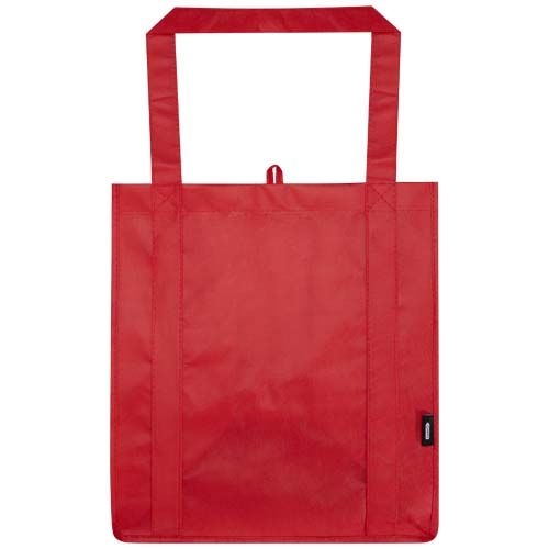PF130081-2Liberty Tragetasche mit hartem Boden aus recyceltem GRS Non Woven 6 L_ rot