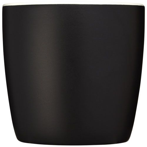 PF100476-1Riviera 340 ml Keramikbecher_ schwarz_weiss