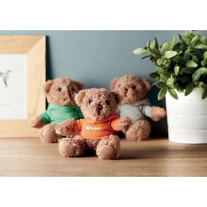 MO7375-10Johnny Teddybaer mit Hoody_ orange