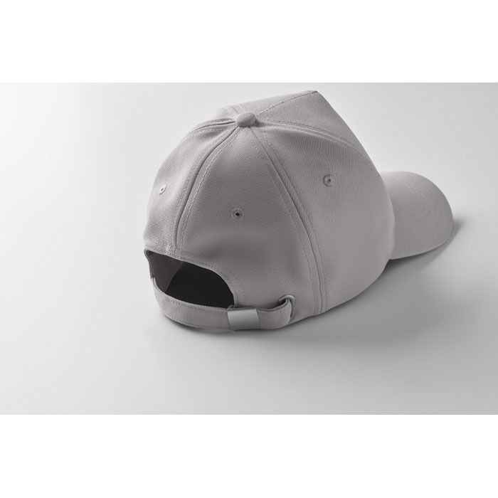 MO6831-07Senga RPET Baseball Kappe 5 Panels_ grau