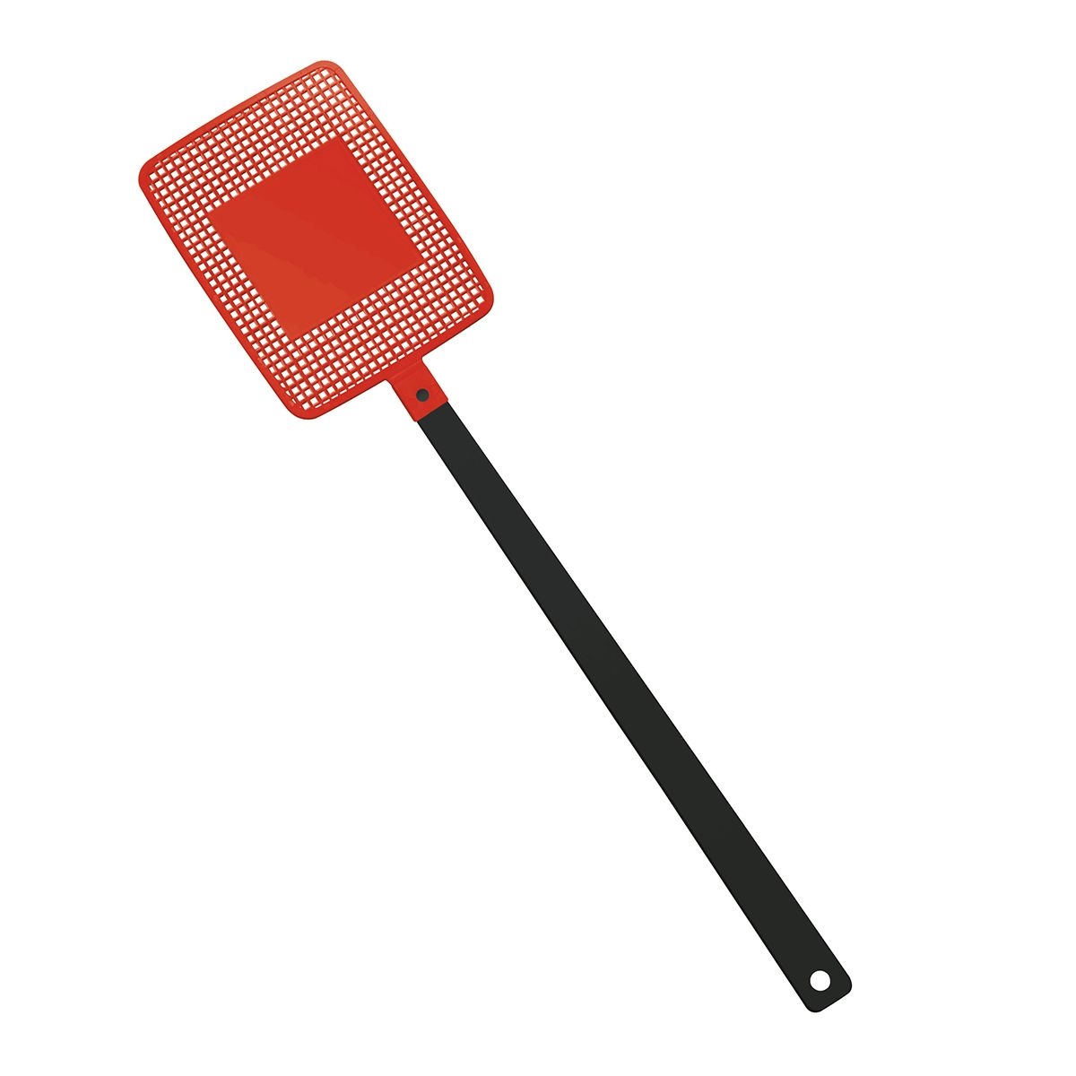 HE7806-6-1Fliegenklatsche _Rechteck_ schwarz_ rot