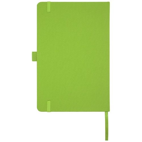 PF107763-5Honua A5 Notizbuch aus recyceltem Papier mit Cover aus recyceltem PET_ Lindgruen