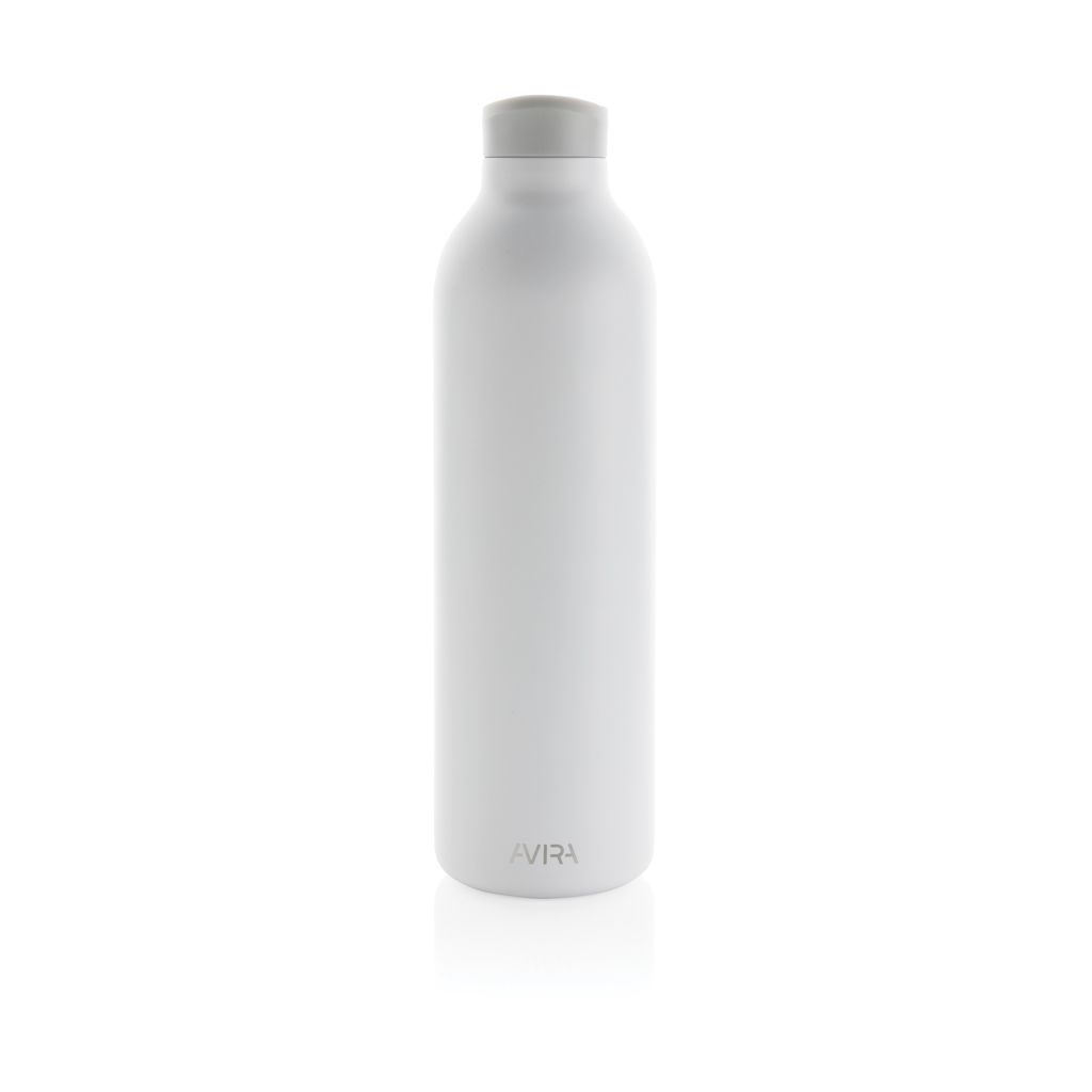 XDP438.01-3Avira Avior RCS recycelte Stainless-Steel Flasche 1L_ weiss
