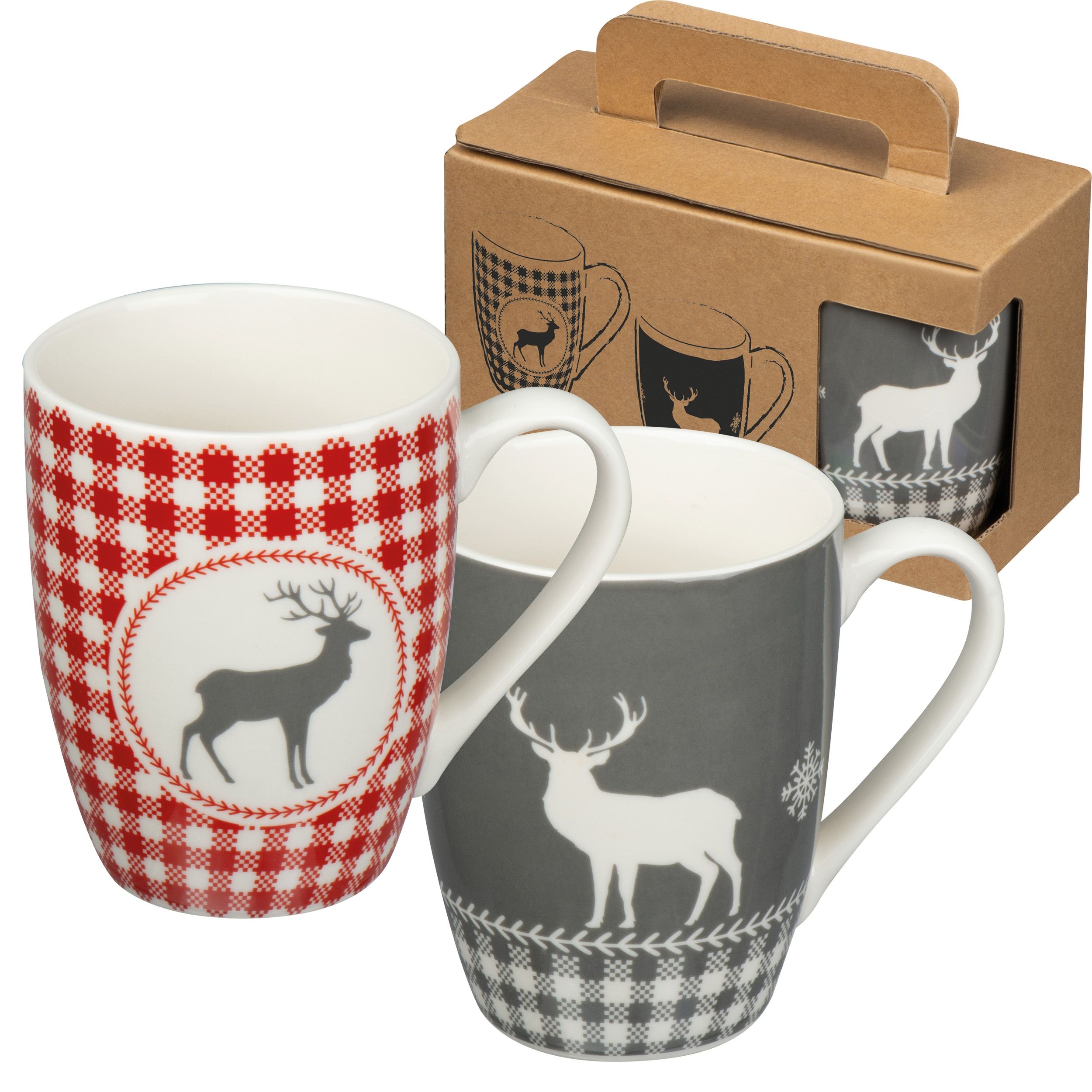 MA82536Set aus 2 Weihnachtstassen ARMIN