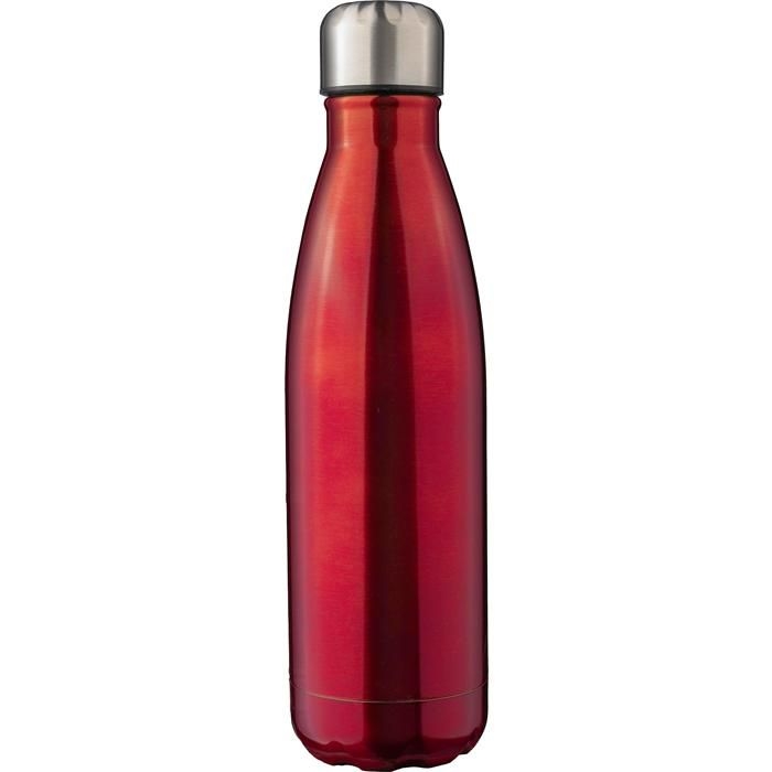 GI1171300-08Recyceltem doppelwandige Trinkflasche aus Edelstahl Lombok_ rot