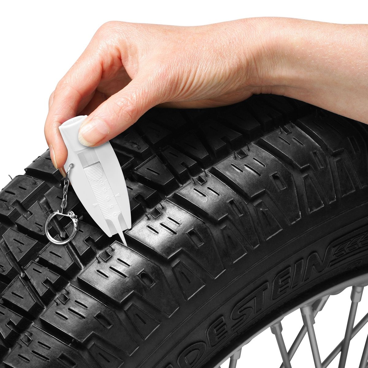 HE8275K-0-0Reifenprofiltiefenmesser mit Ventilkappendreher_ weiss_ weiss