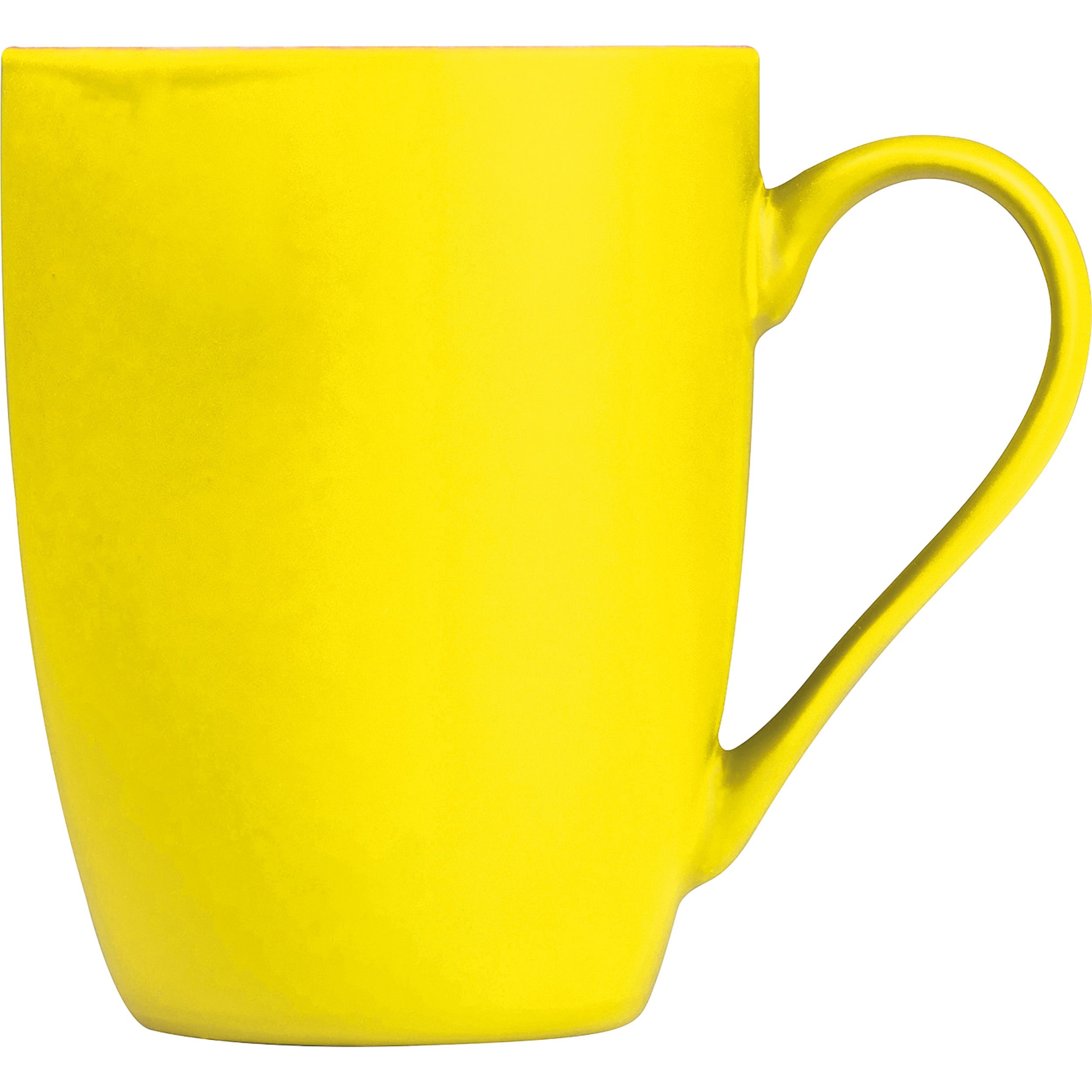 MA80655-08Tasse aus Porzellan_ aussen gummiert_ 300ml JUDYTA_ gelb